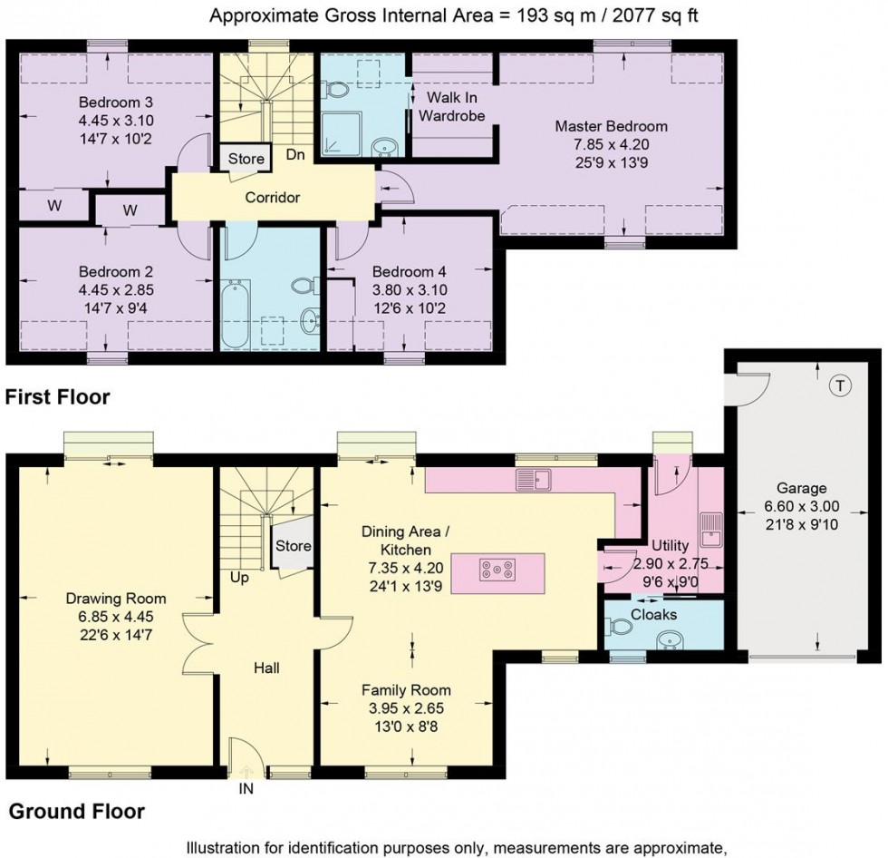 Floorplan for Ettrick, Ettrickhaugh Road, Selkirk