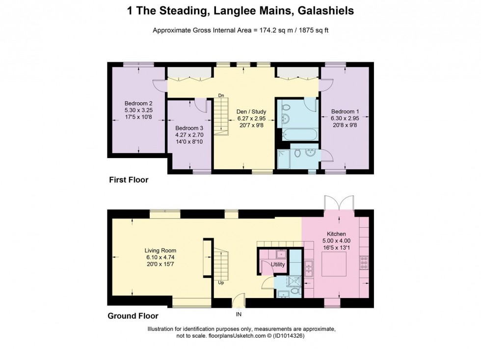 Floorplan for 1 Hawthorn Steading, Langlee Mains, Galashiels