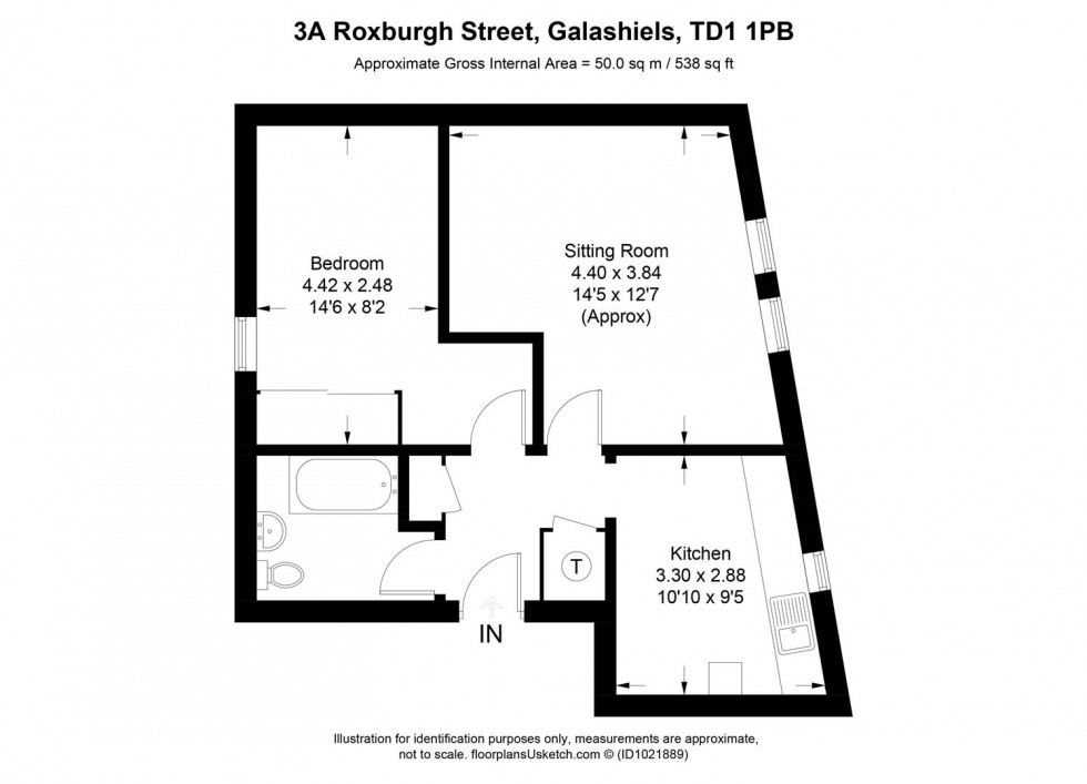 Floorplan for Roxburgh Street, Galashiels