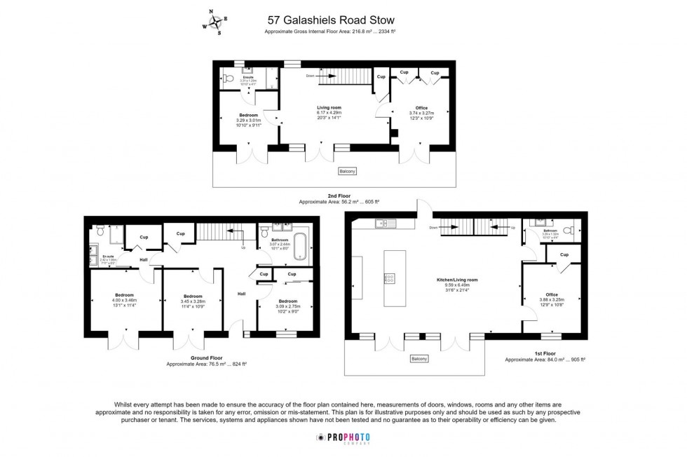 Floorplan for 57 Galashiels Road, Stow, Galashiels