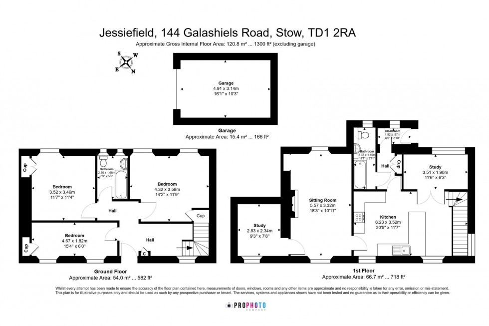 Floorplan for Jessiefield, Galashiels Road, Stow