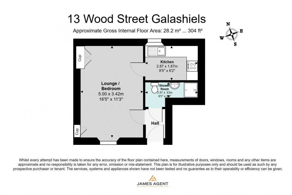 Floorplan for 13 Wood Street, Galashiels