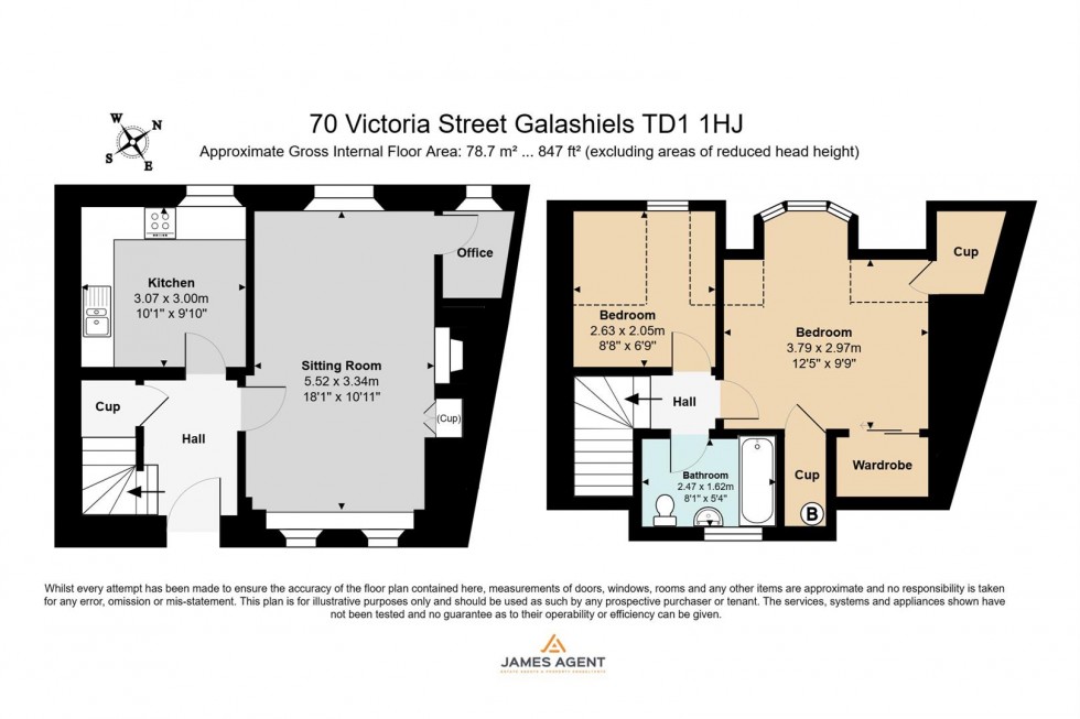 Floorplan for 70 Victoria Street, Galashiels