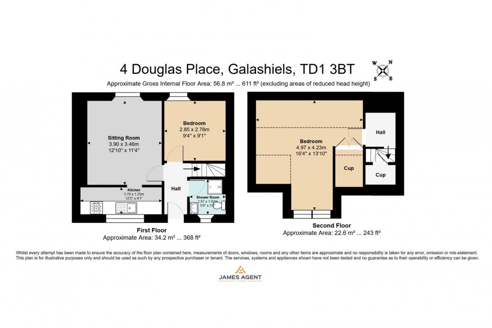 Floorplan for 4 Douglas Place, Galashiels