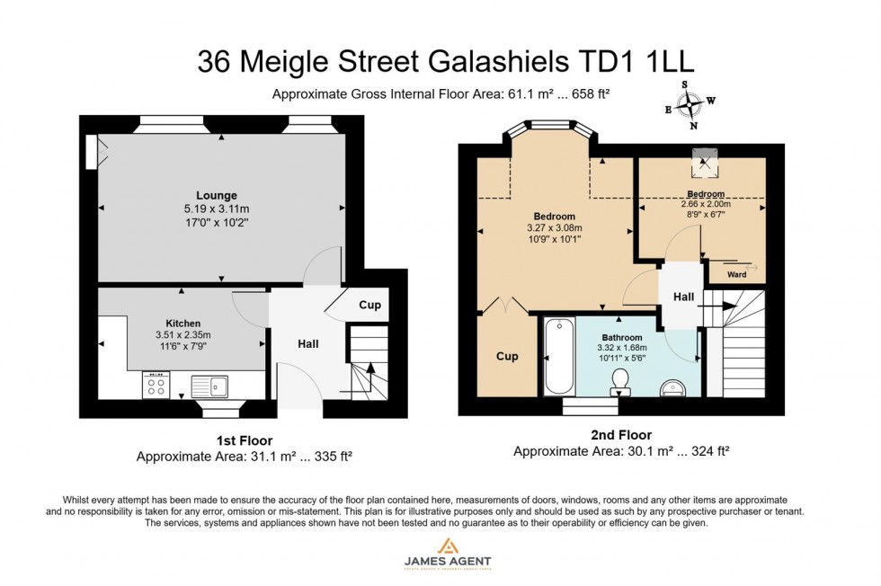 Floorplan for 36 Meigle Street, Galashiels