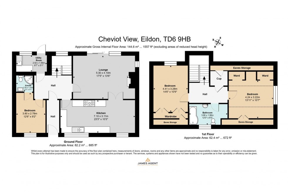 Floorplan for Cheviot View, Eildon, Melrose