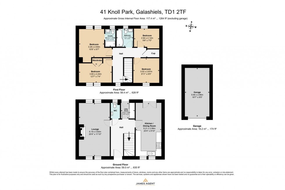 Floorplan for 41 Knoll Park, Galashiels