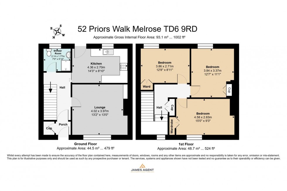 Floorplan for Priors Walk, Melrose