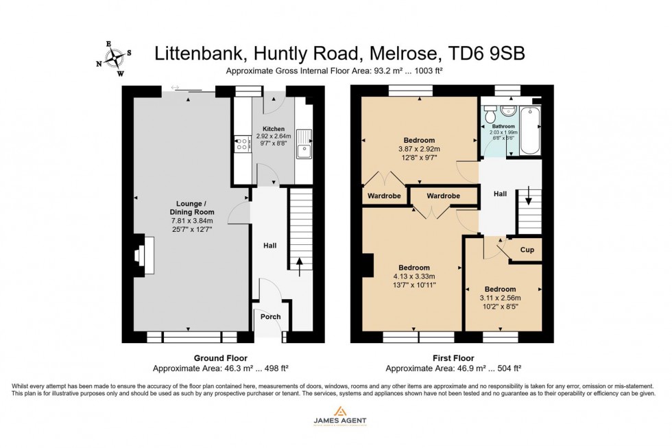 Floorplan for Huntly Road, Melrose