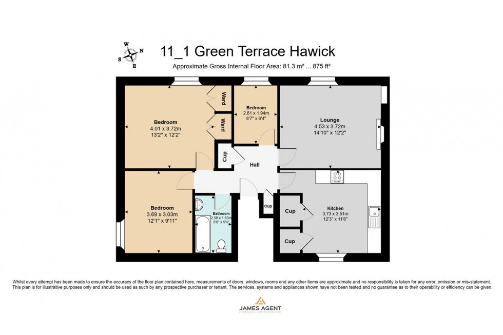 Floorplan for Green Terrace, Hawick