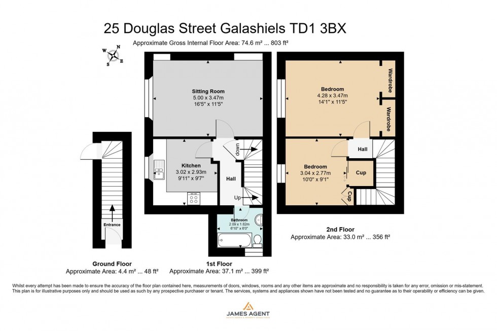 Floorplan for 25 Douglas Street, Galashiels