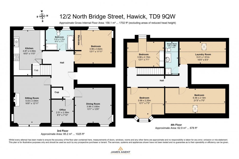Floorplan for 12/2 North Bridge Street, Hawick