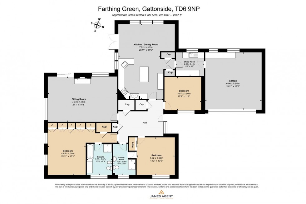 Floorplan for Farthing Green, Main Street, Gattonside, Melrose