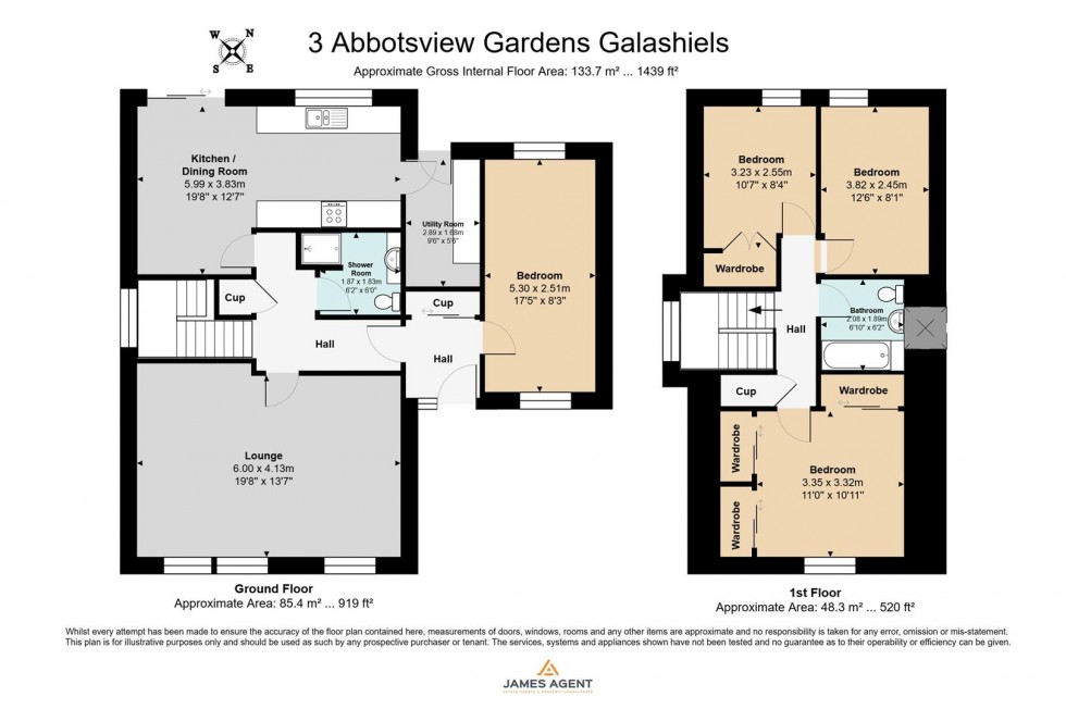 Floorplan for Abbotsview Gardens, Galashiels