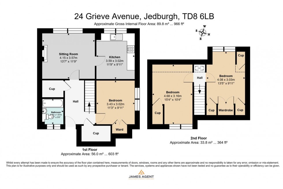 Floorplan for 24 Grieve Avenue, Jedburgh
