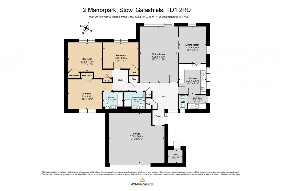 Floorplan for Manorpark, Stow, Galashiels