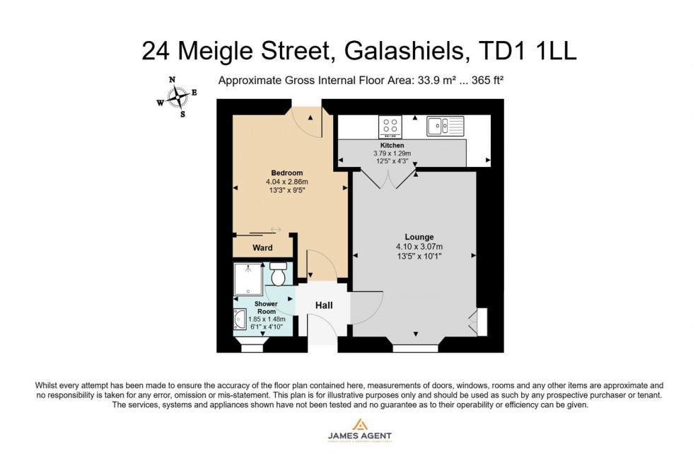 Floorplan for 24 Meigle Street, Galashiels