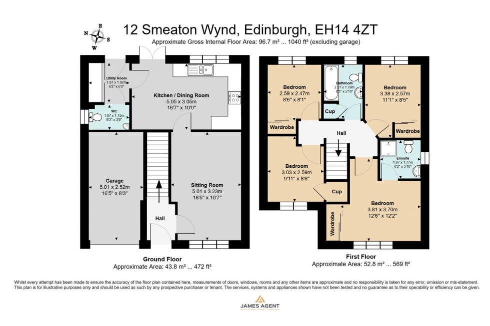 Floorplan for 12 Smeaton Wynd, Edinburgh