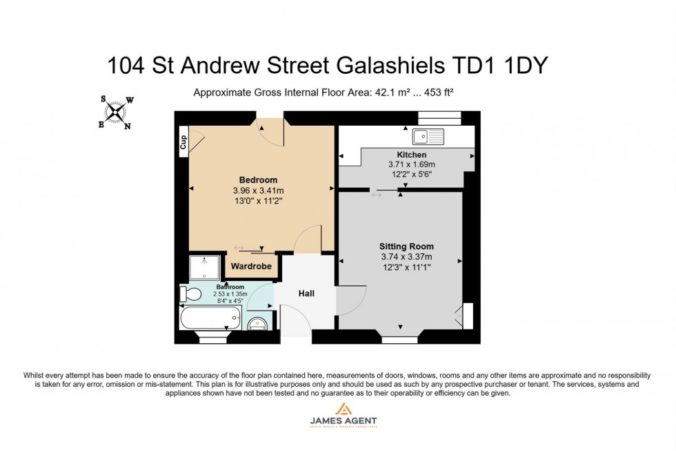 Floorplan for 104 St. Andrew Street, Galashiels
