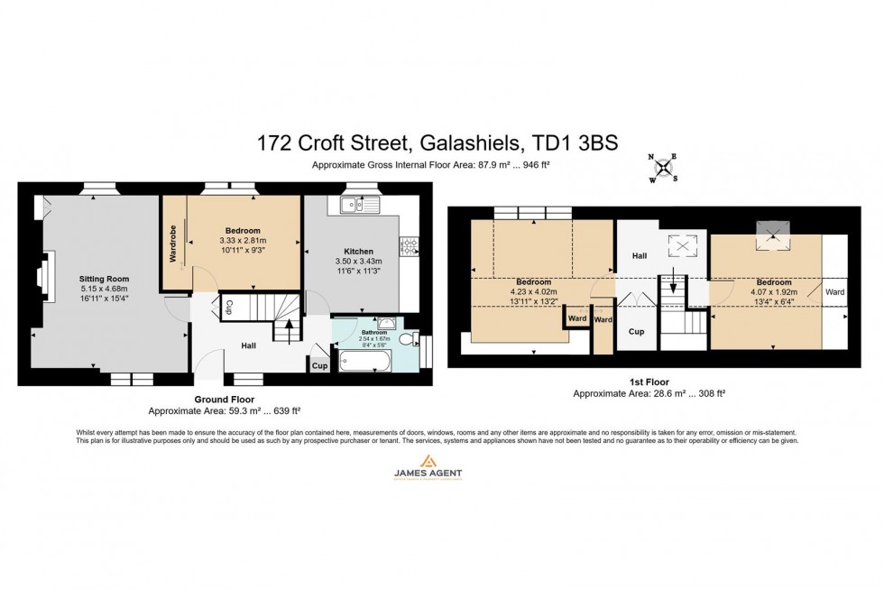 Floorplan for 172 Croft Street, Galashiels