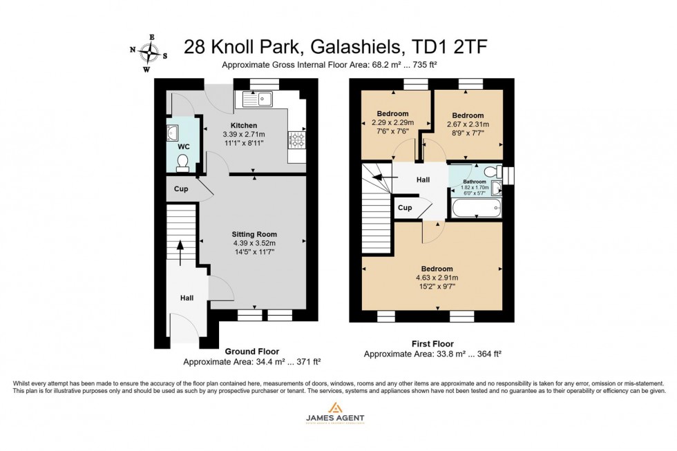 Floorplan for 28 Knoll Park, Galashiels