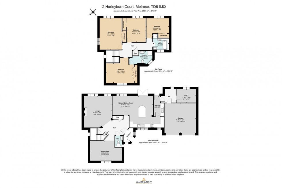 Floorplan for Harleyburn Court, Melrose