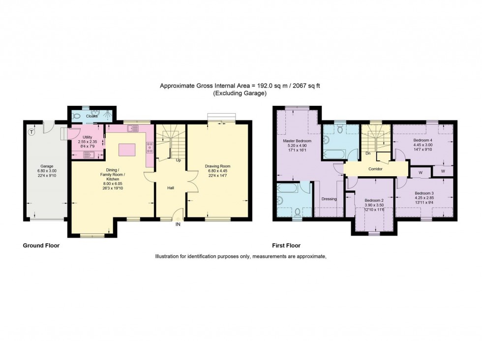 Floorplan for Yarrow, Ettrickhaugh Road, Selkirk