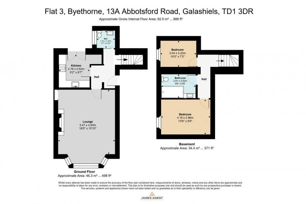 Floorplan for Abbotsford Road, Galashiels
