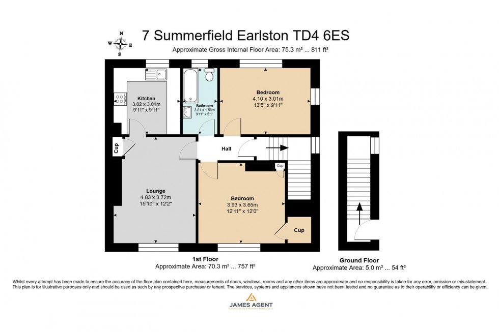 Floorplan for 7 Summerfield, Earlston