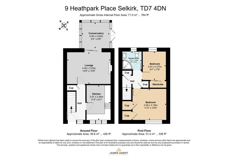 Floorplan for 9 Heathpark Place, Selkirk