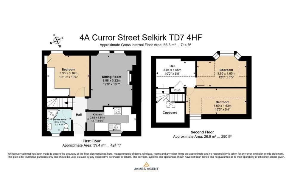 Floorplan for 4A Curror Street, Selkirk