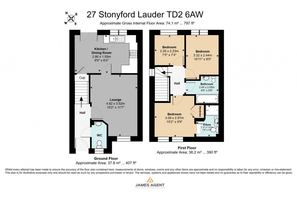 Floorplan for 27 Stonyford, Lauder