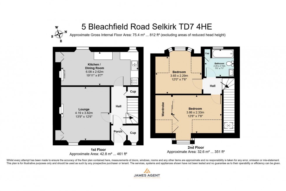 Floorplan for 5 Bleachfield Road, Selkirk