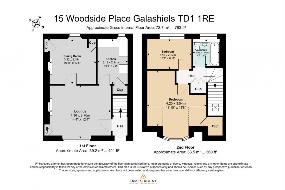 Floorplan for Woodside Place, Galashiels