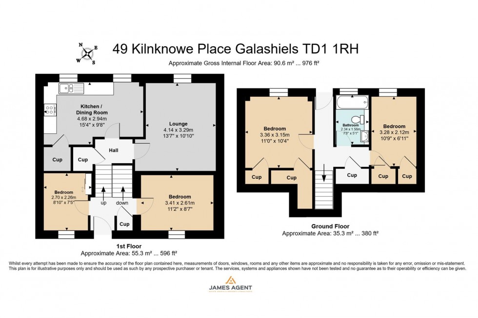 Floorplan for Kilnknowe Place, Galashiels