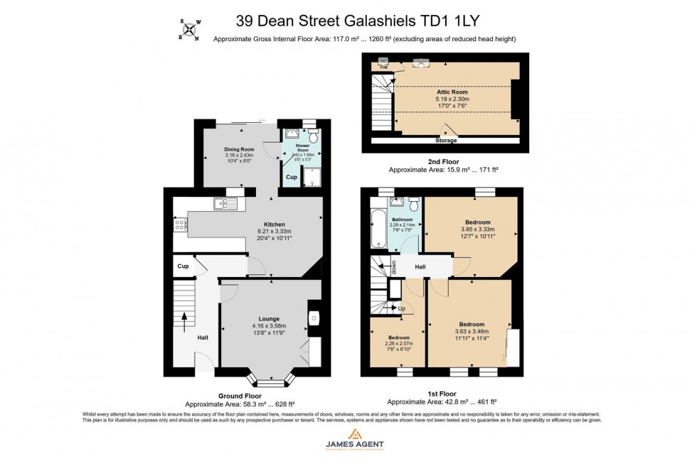 Floorplan for Dean Street, Galashiels