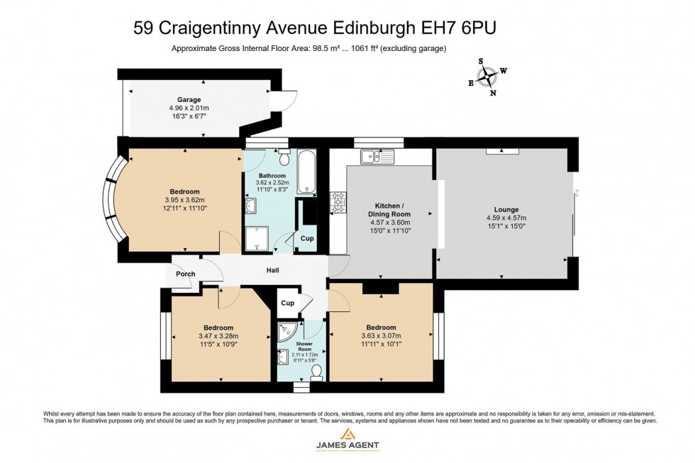 Floorplan for 59 Craigentinny Avenue, Edinburgh