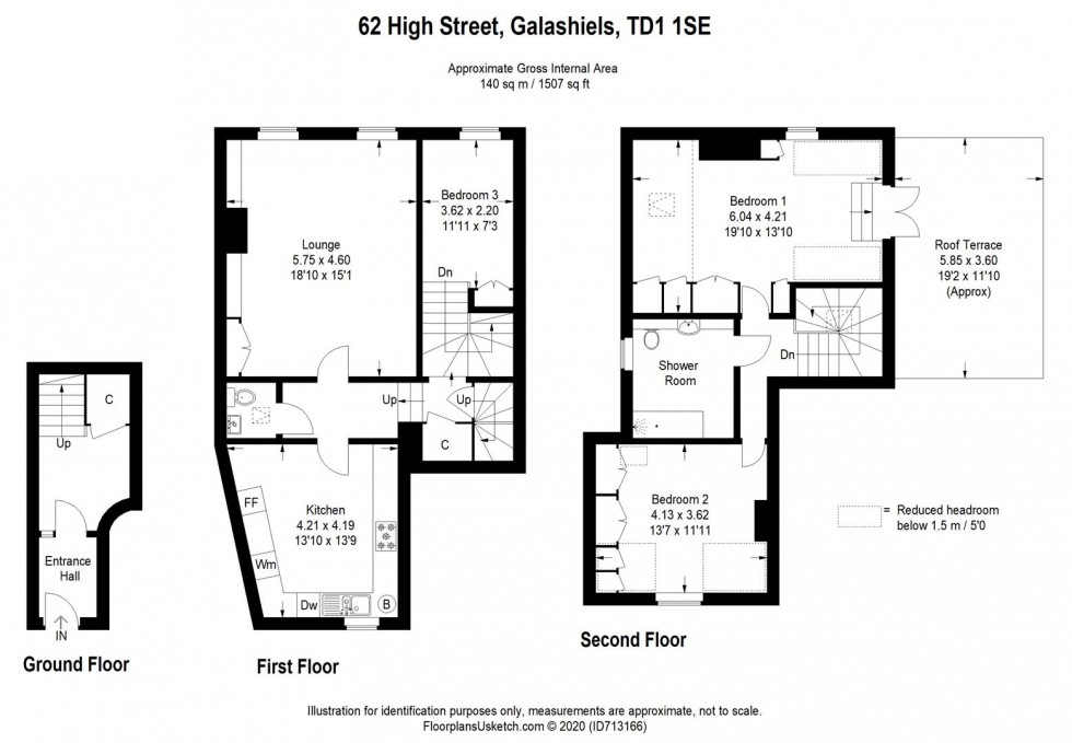 Floorplan for 62 High Street, Galashiels