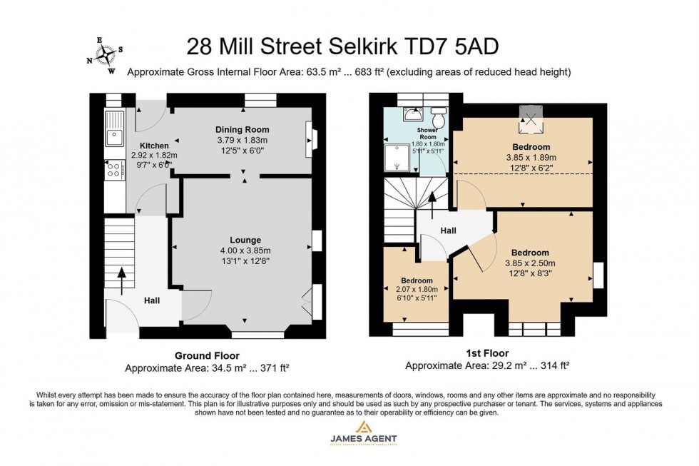 Floorplan for 28 Mill Street, Selkirk
