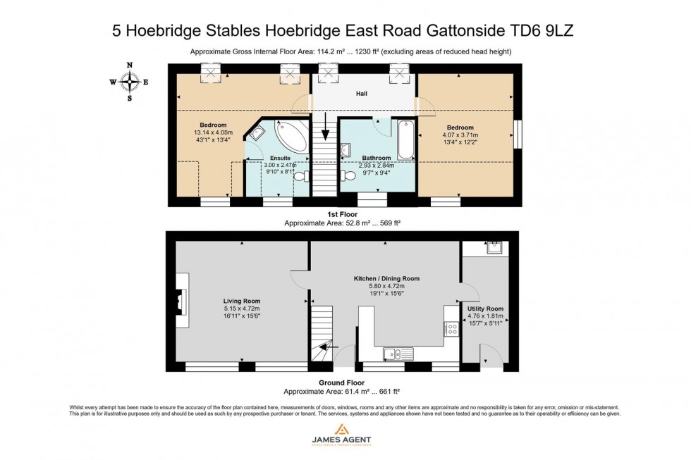 Floorplan for Gattonside, Melrose