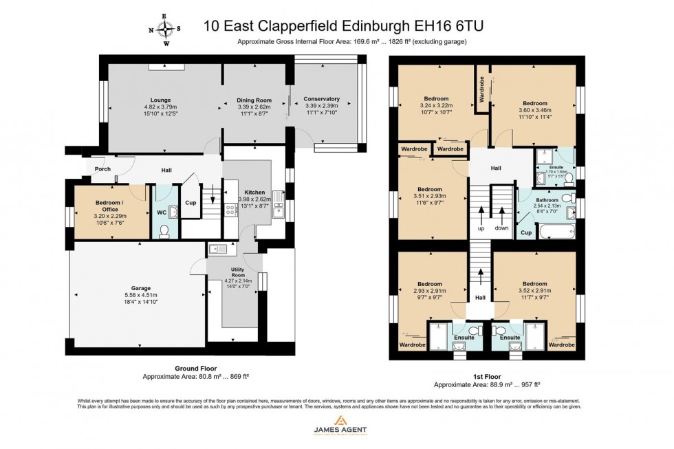Floorplan for 10 East Clapperfield, Edinburgh