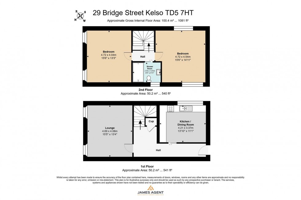 Floorplan for Bridge Street, Kelso