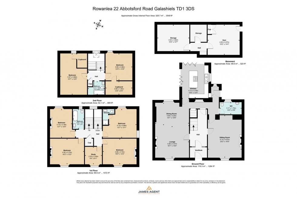 Floorplan for 22 Abbotsford Road, Galashiels