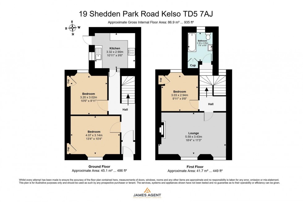 Floorplan for 19 Shedden Park Road, Kelso