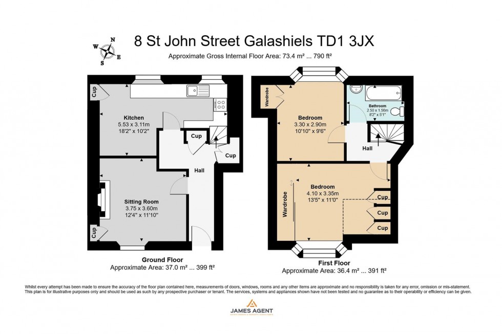 Floorplan for 8 St. John Street, Galashiels