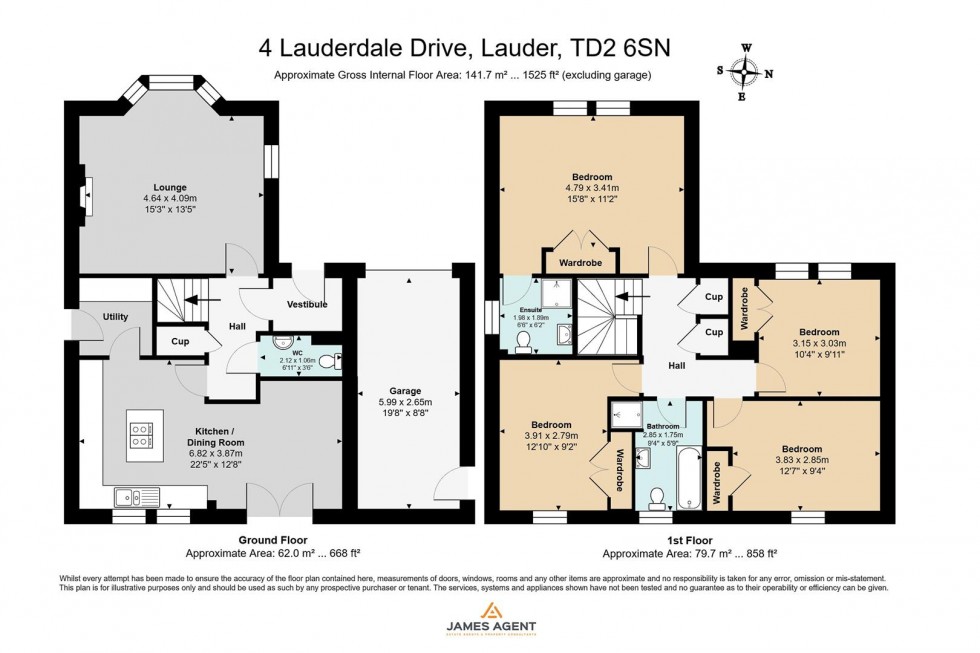 Floorplan for 4 Lauderdale Drive, Lauder, TD2 6SN