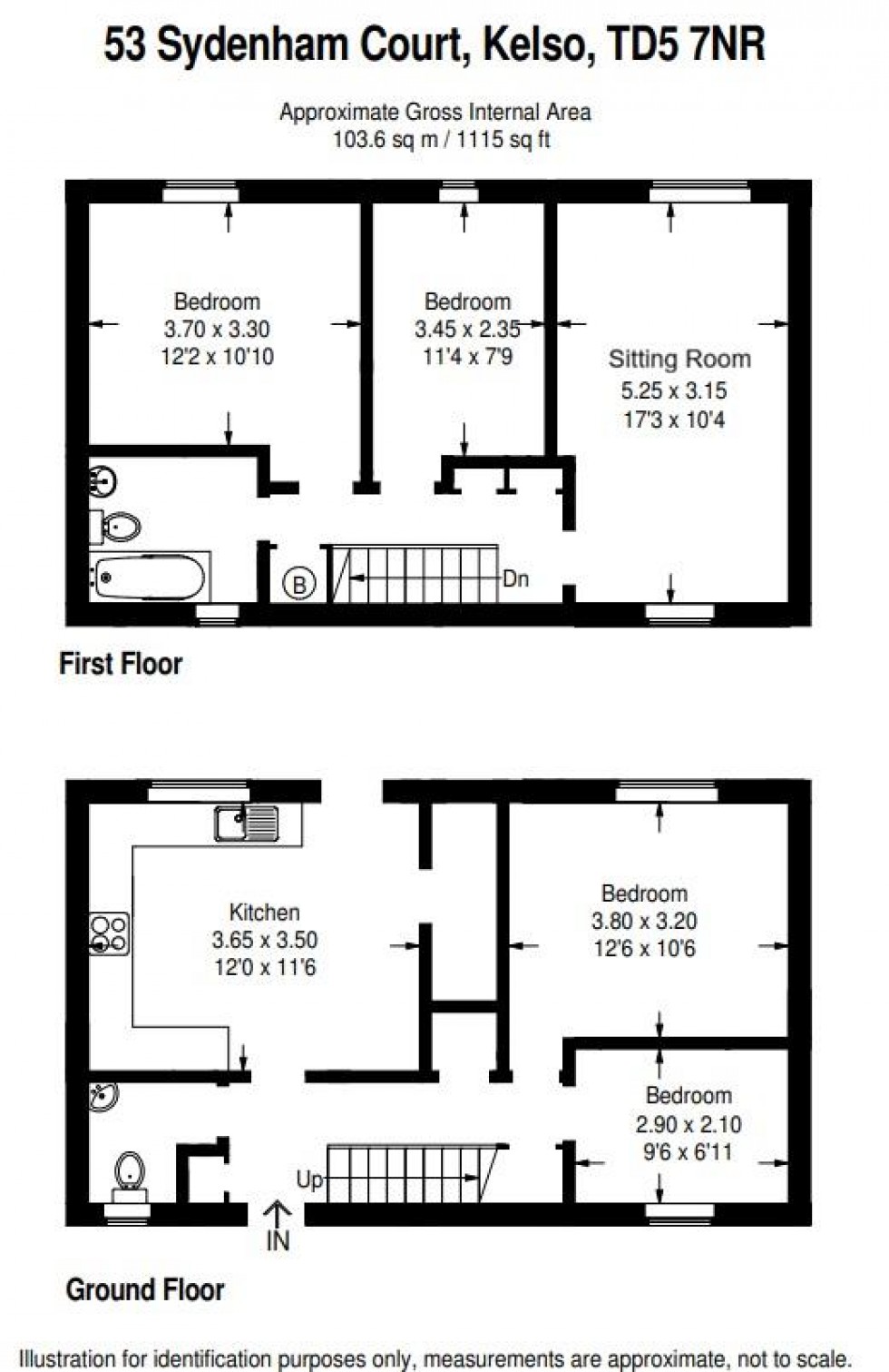Floorplan for 53 Sydenham Court, Kelso