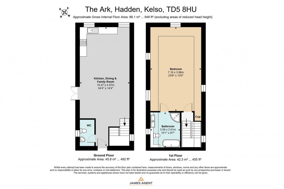 Floorplan for The Ark, Hadden, Kelso