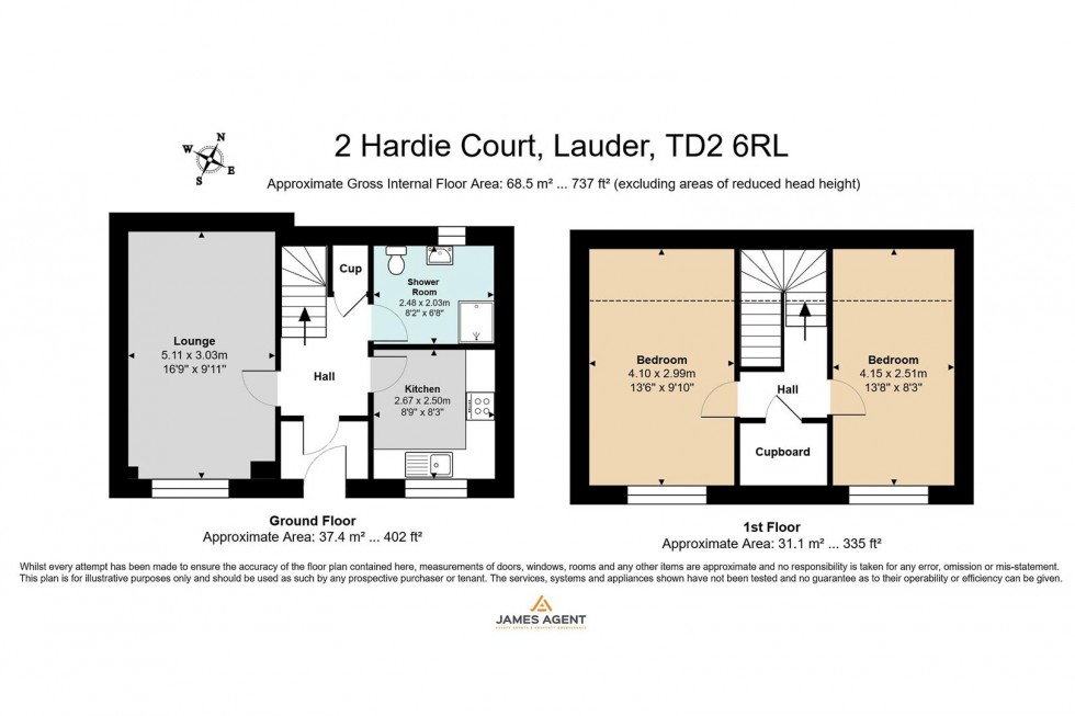 Floorplan for Hardie Court, Lauder