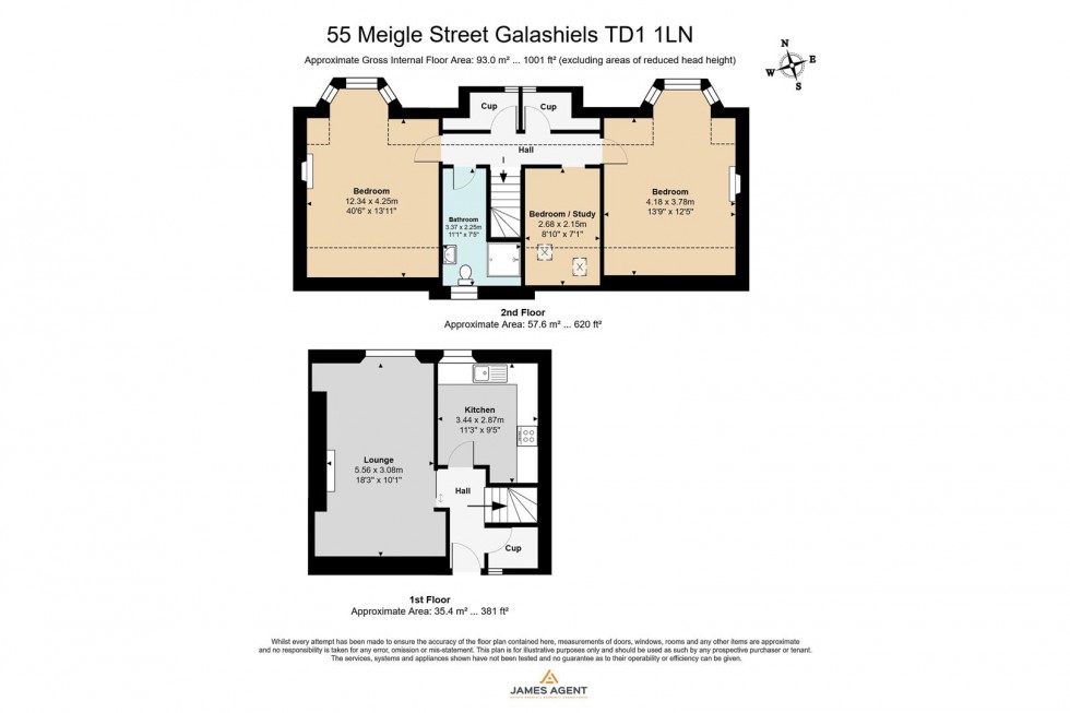 Floorplan for 55 Meigle Street, Galashiels